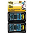 MMM680IH2 - Arrow Message 1" Flags, "Initial Here", Blue, 2 50-Flag Dispensers/Pack
