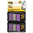 MMM680PU2 - Standard Tape Flags in Dispenser, Purple, 100 Flags/Dispenser