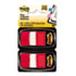 MMM680RD12 - Marking Flags in Dispensers, Red, 50 Flags/Dispenser, 12 Dispensers/Pack