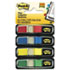 MMM6834 - Small Flags in Dispensers, Four Colors, 35/Color, 4 Dispensers/Pack