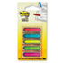 MMM684ARR2 - Arrow 1/2" Flags, Five Assorted Bright Colors, 20/Color, 100/Pack