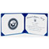 NSN4822994 - Award Certificate Binder, 8 1/2 x 11, Navy Seal, Blue/Gold, GSA 7510004822994 