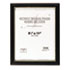 NUD17081 - Deluxe Document Frame, Plastic, 8-1/2 x 11, Black