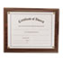 NUD18811M - Award-A-Plaque Document Holder, Acrylic/Plastic, 10-1/2 x 13, Walnut