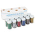 PAC91356 - Spectra Glitter, .04 Hexagon Crystals, Assorted, .75 oz Shaker-Top Jar, 12/Pack