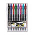 PIL31128 - G2 Gel Roller Ball Pen, Retractable, Assorted Inks, 0.7mm Fine, 8 per Set