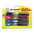 QRT50011M - EnduraGlide Dry Erase Markers, Bullet Tip, Assorted Colors, 4/Set