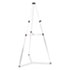 QRT50E - Lightweight Telescoping Tripod Easel, 38" to 66" High, Aluminum, Silver