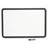 QRT7553 - Contour Dry-Erase Board, Melamine, 36 x 24, White, Gray Frame