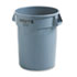 RCP263200GY - Brute Refuse Container, Round, Plastic, 32 gal, Gray