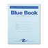 ROA77510 - Exam Blue Book, Wide Rule, 8-1/2 x 7, White, 4 Sheets/8 Pages