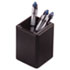ROL62524 - Wood Tones Pencil Cup, Black, 2 3/4 x 2 3/4 x 4