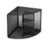 ROL62630 - Mesh Corner Desktop Shelf, Five Sections, 20 x 14 x 13, Black