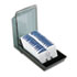 ROL67011 - Covered Tray Card File w/24 A-Z Guides Holds 500 2 1/4 x 4 Cards, Black