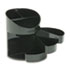 RUB14095ROS - Small Storage Divided Pencil Cup, Plastic, 4 1/2 dia. x 5 11/16, Black