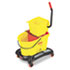 RCP768000YW - Wavebrake 35-Qt Dual Water Side Press Mop Bucket & Wringer, Yellow