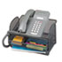 SAF2160BL - Onyx Angled Mesh Steel Telephone Stand, 11 3/4 x 9 1/4 x 7, Black