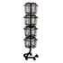 SAF4139CH - Wire Rotary Display Racks, 16 Compartments, 15w x 15d x 60h, Charcoal