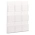 SAF5603CL - Reveal Clear Literature Displays, 9 Compartments, 30w x 2d x 36-3/4h, Clear