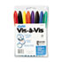 SAN16078 - Vis-&agrave;-Vis Wet-Erase Marker, Fine Point, Assorted, 8/Set