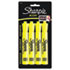 SAN25164PP - Accent Tank Style Highlighter, Chisel Tip, Fluorescent Yellow, 4/Set