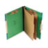 SJPS12004 - Pressboard Hanging Classification Folder, Letter, Emerald Green