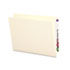 SMD24109 - Folders, Straight Cut, Reinforced End Tab, Letter, Manila, 100/Box