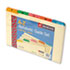 SMD52180 - Recycled Top Tab Guides, Alpha, 1/5 Tab, Manila/Color Poly, Legal, 25/Set