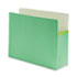 SMD73236 - 5 1/4 Inch Expansion Colored File Pocket, Straight Tab, Letter, Green