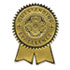 SOUS1 - Gold Foil Certificate Seals, "Excellence", Embossed Foil , 12/Pack
