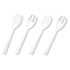 TBLW95PK4 - Table Set Plastic Serving Forks & Spoons, White, 2/Pack, 12 Packs/Box