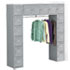 TNNSRS721872AMG - Sixteen Box Compartments & Coat Bar, 72w x 18d x 72h, Medium Gray