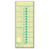 TOP1252 - Time Card for Acroprint and Lathem, Weekly, 3-1/2 x 9, 500/Box