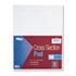 TOP35081 - Section Pads, 8 Squares, Quadrille Rule, Letter, White, 50 Sheets/Pad