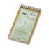 TOP74135 - Second Nature Subject Wirebound Notebook, Narrow Rule, 3 x 5, WE, 50 Sheets