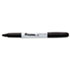 UNV07071 - Pen Style Permanent Markers, Fine Point, Black, Dozen
