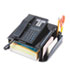 UNV08116 - Telephone Stand and Message Center, 12 1/4 x 10 1/2 x 5 1/4, Black