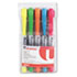 UNV08840 - Liquid Pen Style Highlighter, Chisel Tip, 5/Set