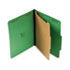 UNV10202 - Pressboard Folder, Letter, Four-Section, Emerald Green, 10/Box