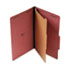 UNV10260 - Pressboard Classification Folder, Legal, Four-Section, Red, 10/Box