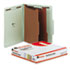 UNV10273 - Pressboard Classification Folder, Letter, Six-Section, Gray-Green, 10/Box