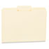 UNV12122 - File Folders, 1/3 Cut Second Position, One-Ply Top Tab, Letter, Manila, 100/Box