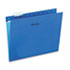 UNV14116 - Hanging File Folders, 1/5 Tab, 11 Point Stock, Letter, Blue, 25/Box