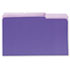 UNV15305 - Recycled Interior File Folders, 1/3 Cut Top Tab, Legal, Violet, 100/Box