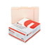 UNV16113 - File Folders, 1/3 Cut Assorted, Two-Ply Top Tab, Letter, Manila, 100/Box