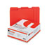 UNV16163 - Colored File Folders, 1/3 Cut Assorted, Two-Ply Top Tab, Letter, Red, 100/Box