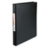 UNV30401 - Suede Finish Vinyl Round Ring Binder, 1/2" Capacity, Black