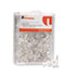 UNV31304 - Colored Push Pins, Plastic, Clear, 3/8", 100/Pack