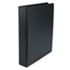 UNV33401 - Suede Finish Vinyl Round Ring Binder, 1-1/2" Capacity, Black