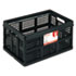 UNV40015 - Filing/Storage Tote Storage Box, Plastic, 22-1/2 x 15-3/4 x 12-1/4, Black